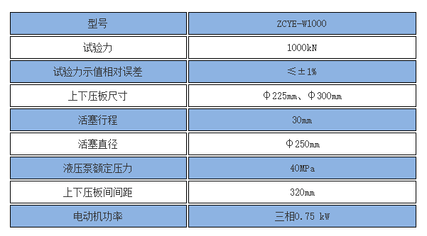 燒結磚壓力試驗機參數